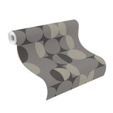 Rasch RH538052 Cakara Grey Geometric Wallpaper