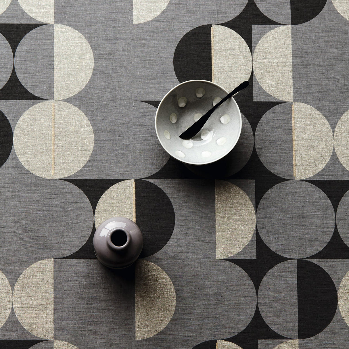 Rasch RH538052 Cakara Grey Geometric Wallpaper