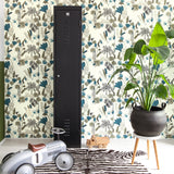 Rasch RH540345 Tadoba Blue Jaguar Grove Wallpaper