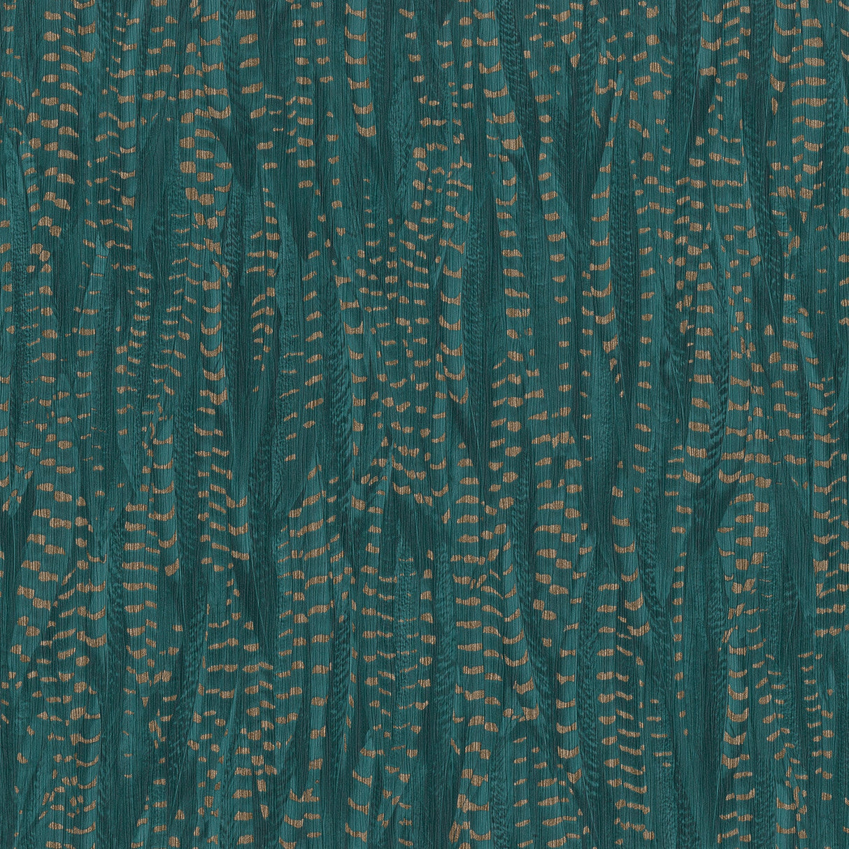 Rasch RH550245 Pinna Teal Feather Texture Wallpaper