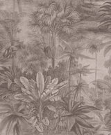 Rasch RH551143 Anamudi Pewter Tropical Canopy Wallpaper