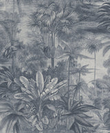 Rasch RH551181 Anamudi Blue Tropical Canopy Wallpaper