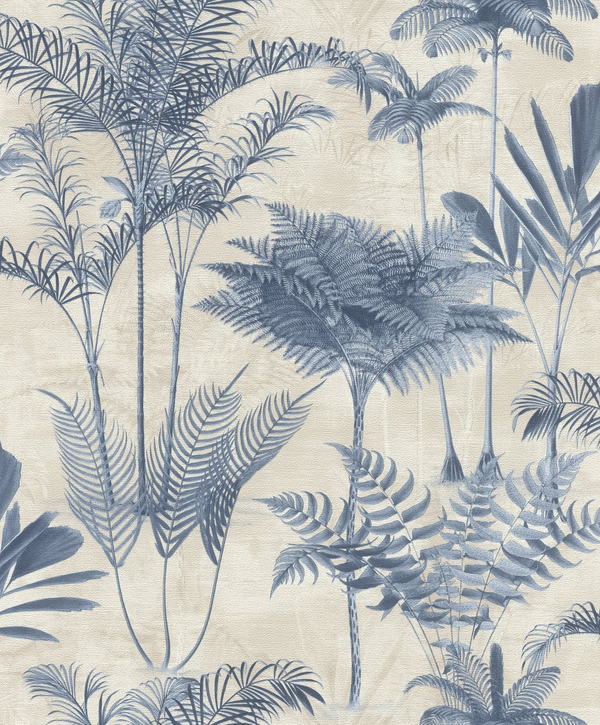 Rasch RH555127 Kinabalu  Blue Rainforest Wallpaper