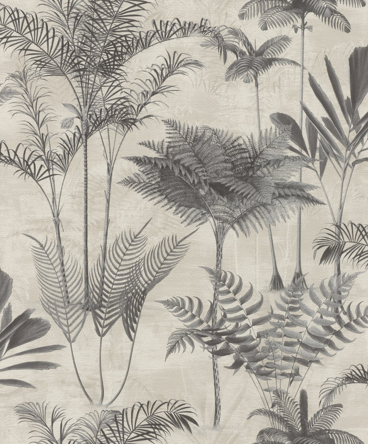 Rasch RH555134 Kinabalu  Charcoal Rainforest Wallpaper