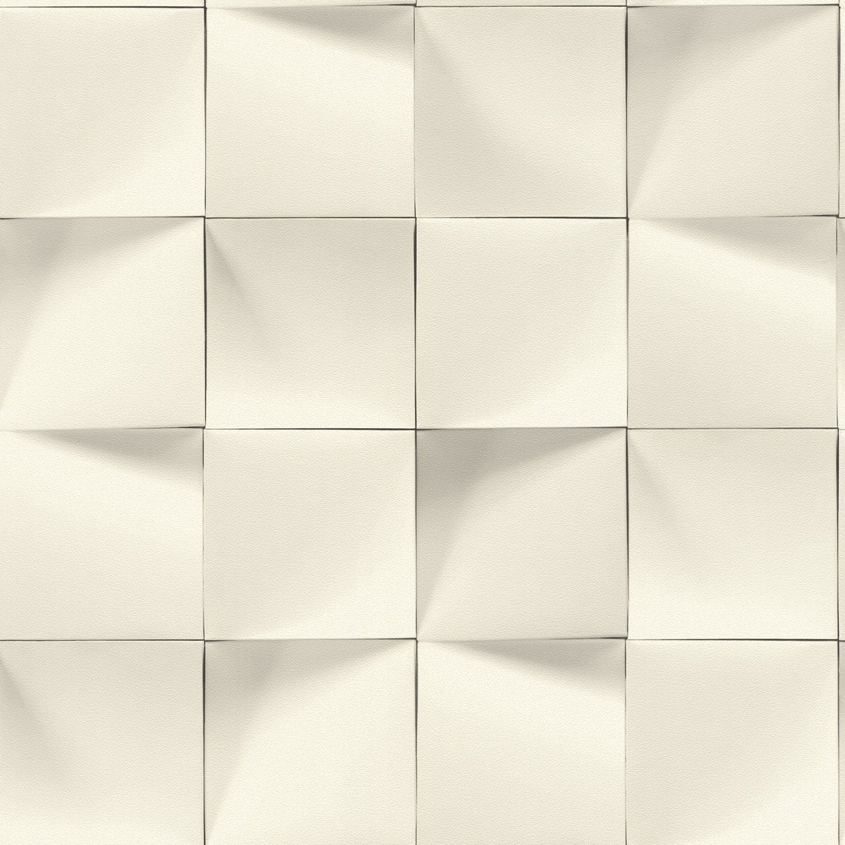 Rasch RH611359 Eyre White Three-Dimensional Geometric Wallpaper