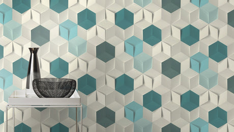 Rasch RH622317 Catteau Multicolor Cube Wallpaper