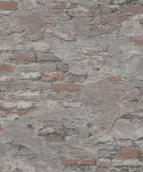 Rasch RH625530 Templier Grey Distressed Brick Wallpaper