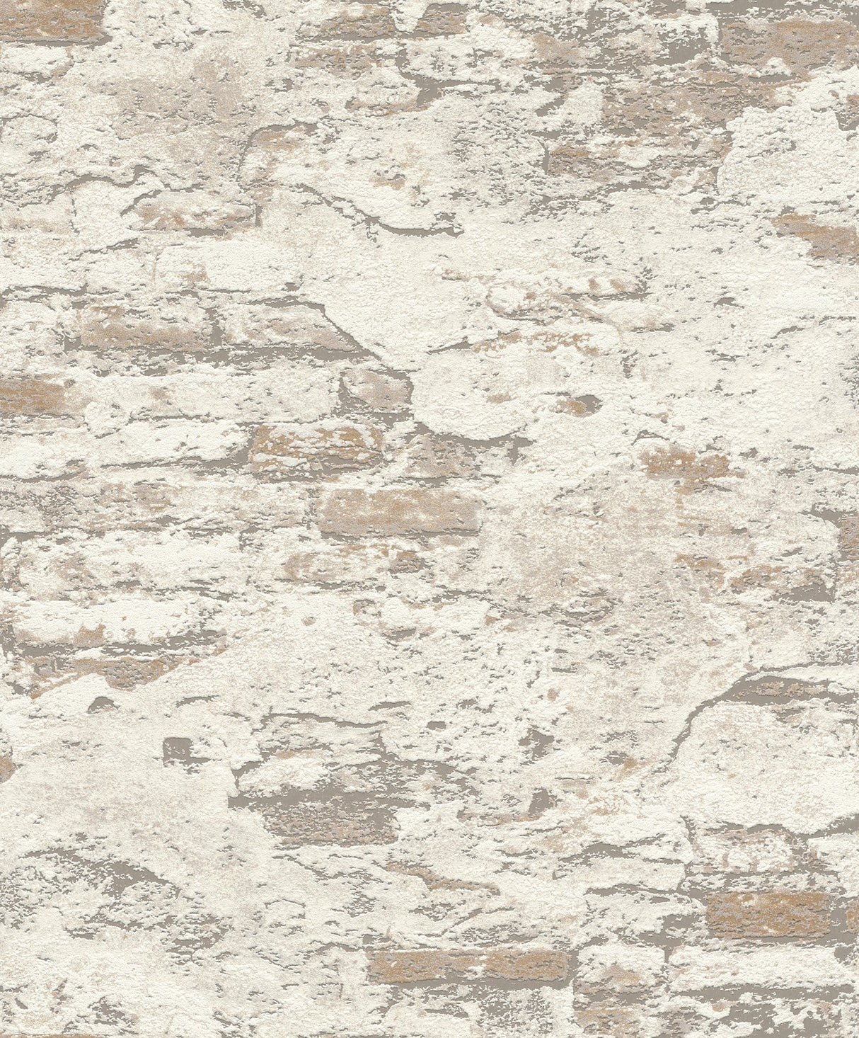 Rasch RH625547 Templier Off-White Distressed Brick Wallpaper