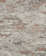 Rasch RH625554 Templier Brown Distressed Brick Wallpaper