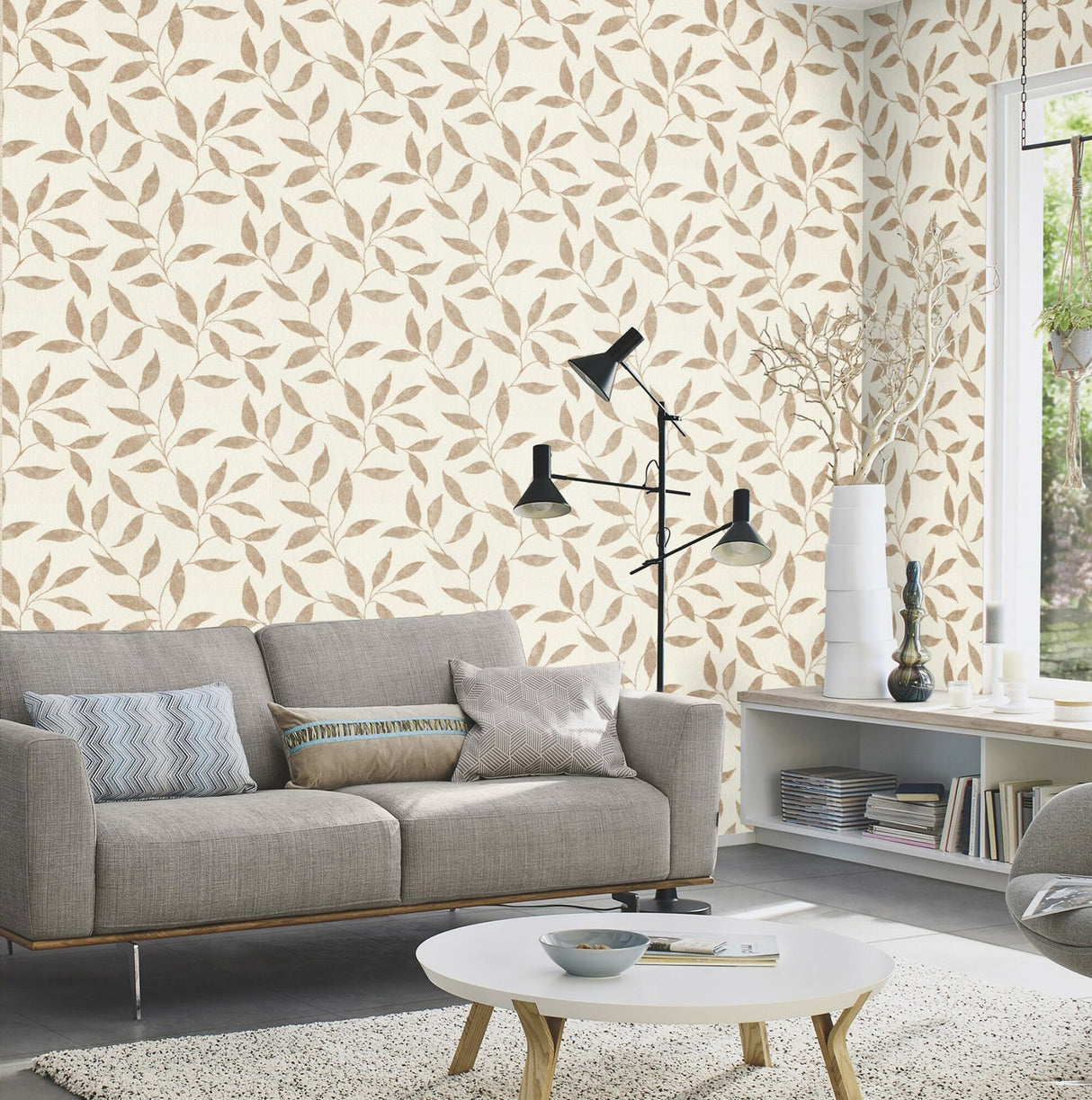 Rasch RH651201 Amble Cream Vine Wallpaper