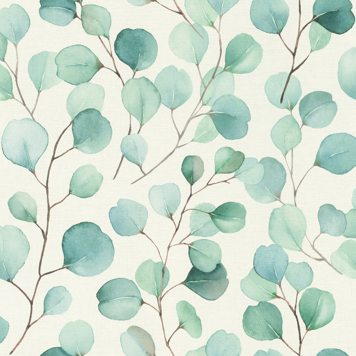 Rasch RH691702 Elaina Aqua Watercolor Boughs Wallpaper