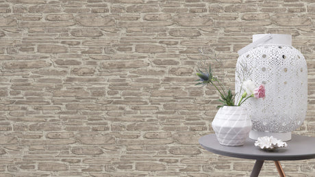 Rasch RH863413 Cassandre Neutral Stone Wallpaper