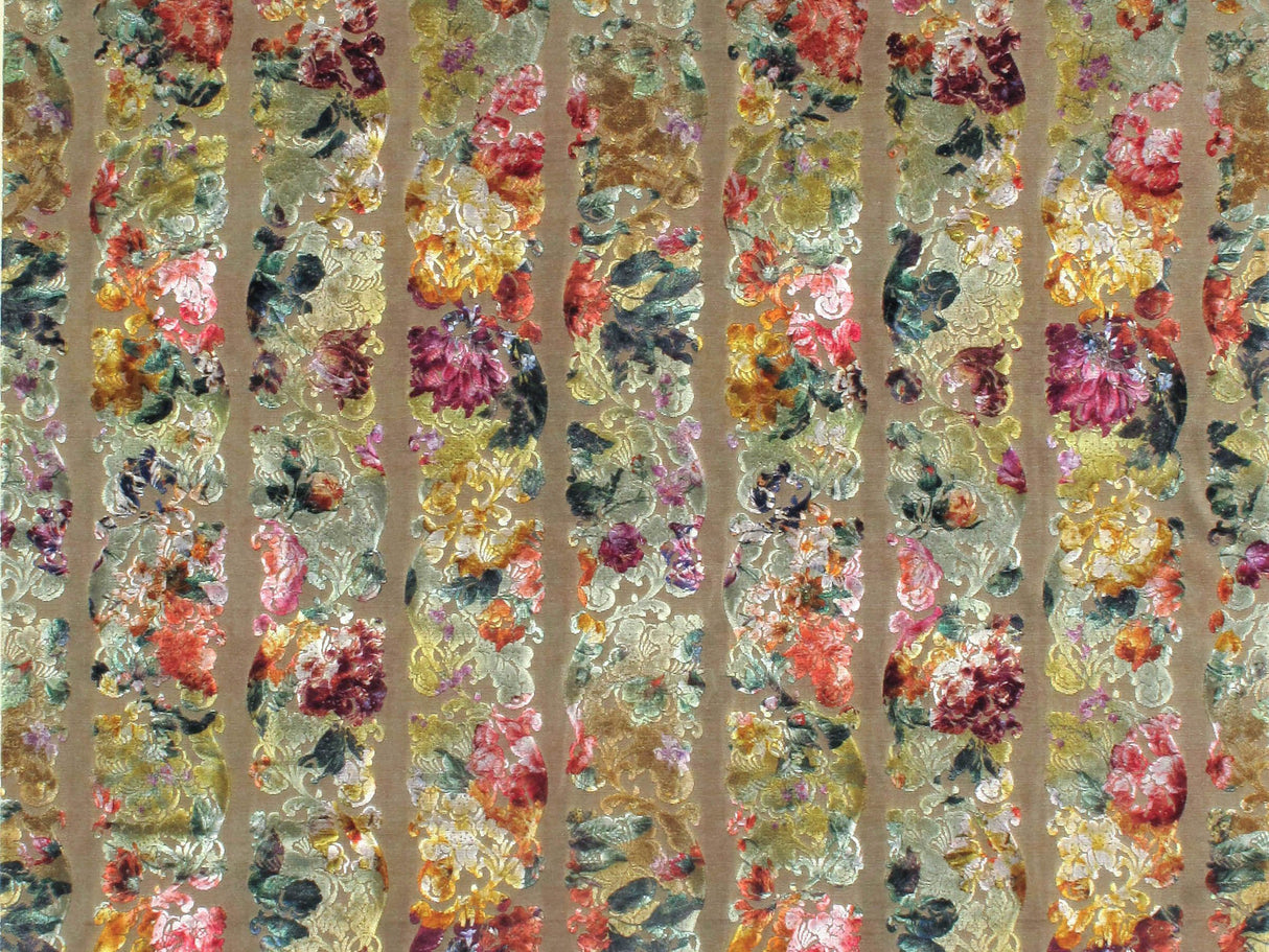 Scalamandre RH 00021838 TENDRIL GREEN JARDIN COLBERT Fabric - Eade's Wallpaper