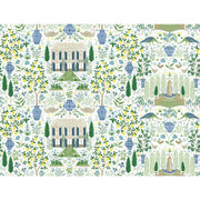Rifle Paper Co. RI5109 Camont Blue & Green Wallpaper