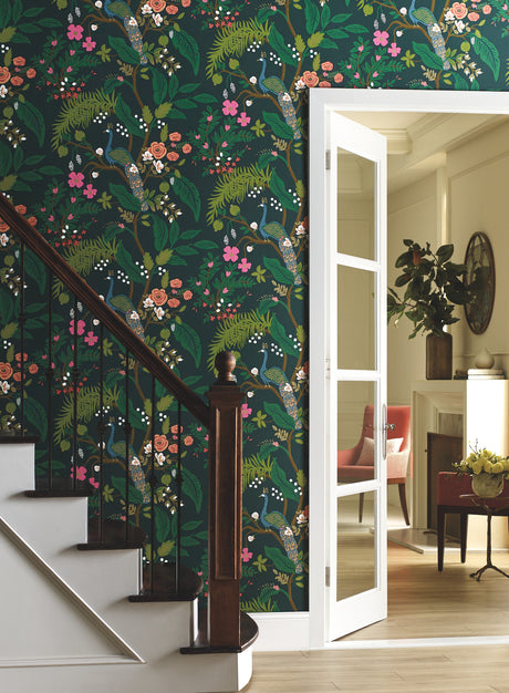 York RI5168 Peacock Emerald Wallpaper