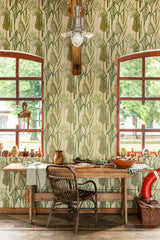 MindtheGap RIVERSIDE FLORA Taupe - Wallpaper Collection 2024 - The Wetlands