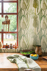 MindtheGap RIVERSIDE FLORA Taupe - Wallpaper Collection 2024 - The Wetlands