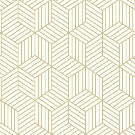 RoomMates RMK10704WP Striped Hexagon Peel and Stick Wallpaper - Eade's Wallpaper