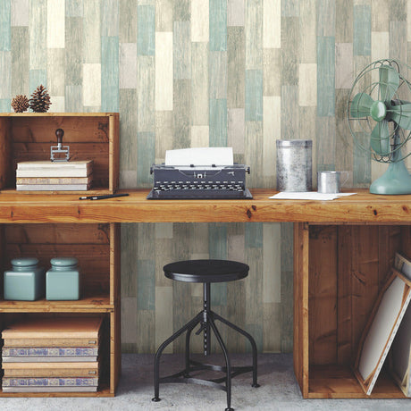 RoomMates RMK11210WP Weathered Wood Peel and Stick Wallpaper - Eade's Wallpaper