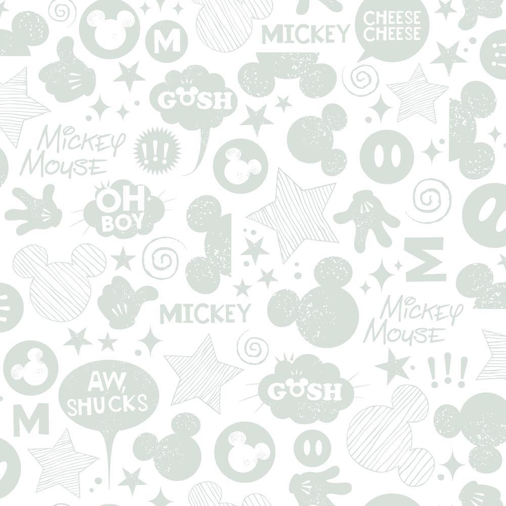 RoomMates RMK11152WP Disney Mickey Mouse Icons Peel and Stick Wallpaper - Eade's Wallpaper
