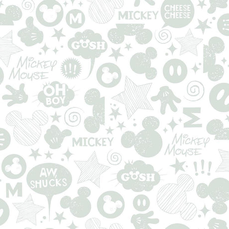 RoomMates RMK11152WP Disney Mickey Mouse Icons Peel and Stick Wallpaper - Eade's Wallpaper