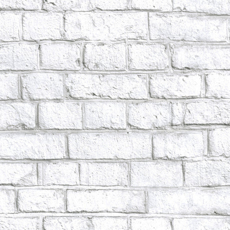 RoomMates RMK11237WP White Brick Peel & Stick Wallpaper - Eade's Wallpaper
