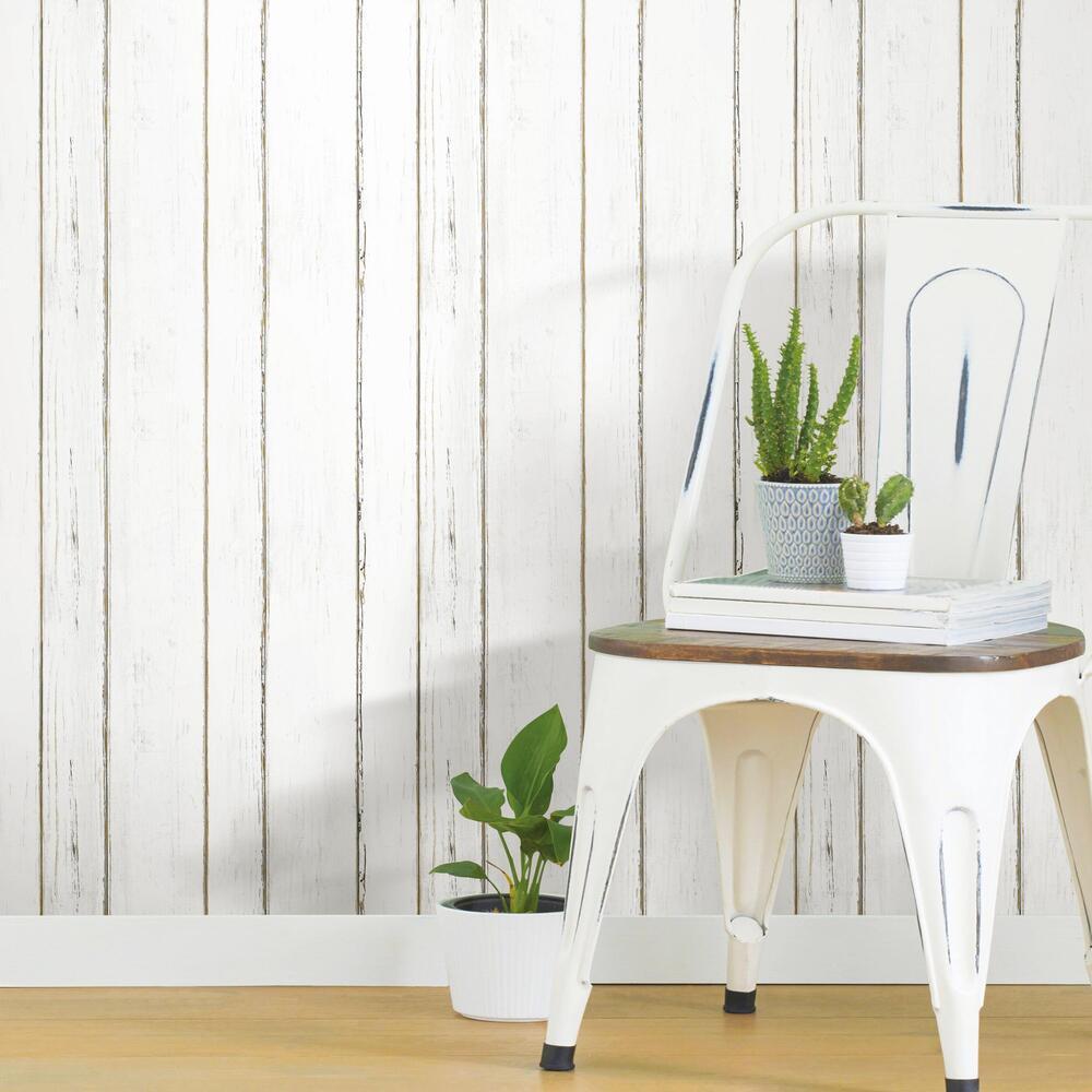 RoomMates RMK11954WP Shiplap Peel and Stick Wallpaper - Eade's Wallpaper