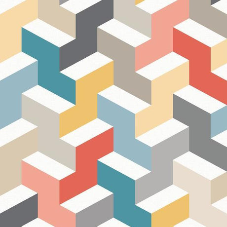 RoomMates RMK11250RL 3D Steps Peel and Stick Wallpaper - Eade's Wallpaper