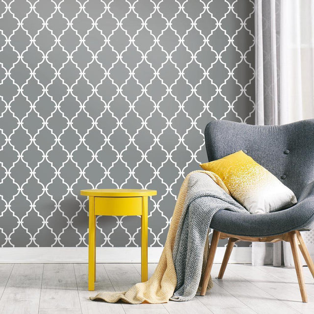 RoomMates RMK9018WP Modern Trellis Peel and Stick Wallpaper - Eade's Wallpaper