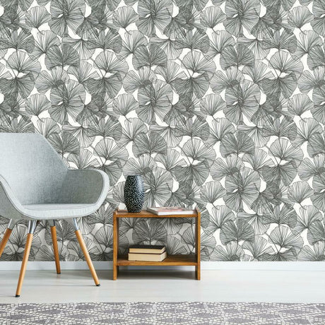 RoomMates RMK11603WP Ginkgo Leaves Peel and Stick Wallpaper - Eade's Wallpaper