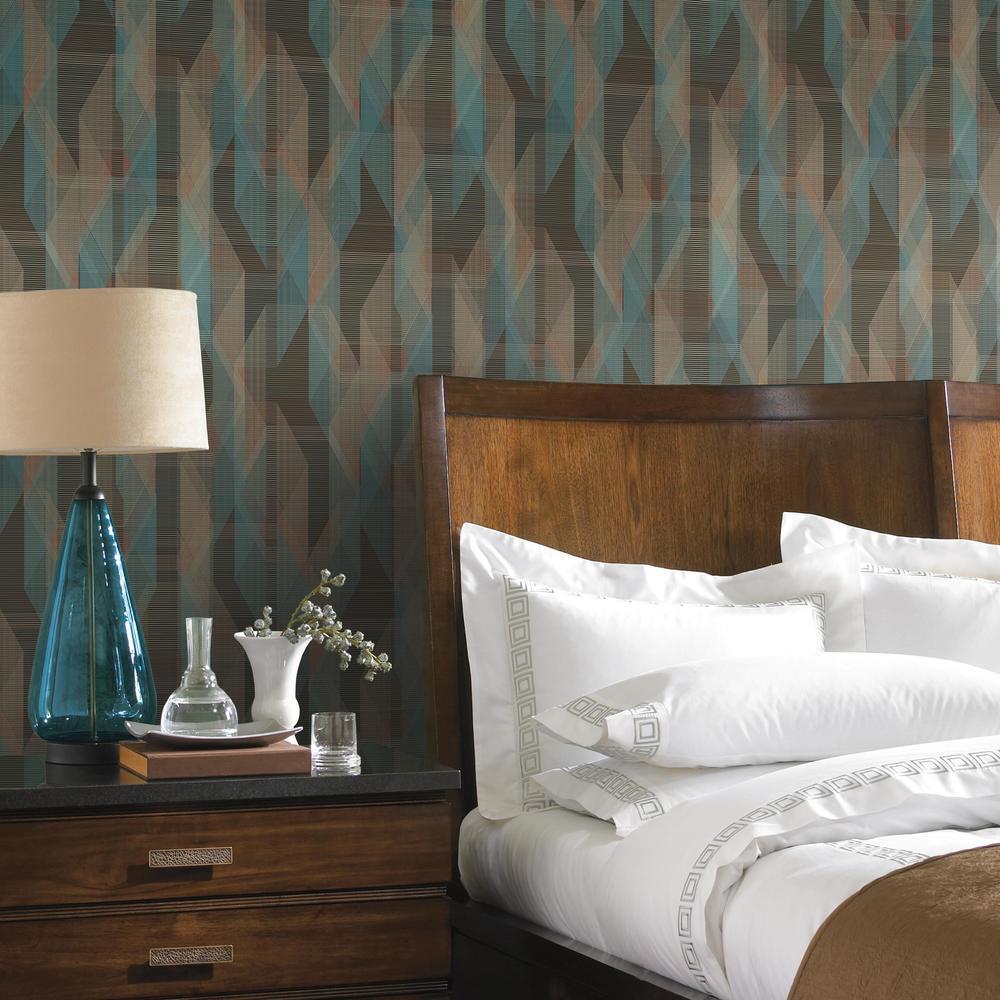 RoomMates RMK11349RL Debonair Geometric Peel and Stick Wallpaper - Eade's Wallpaper