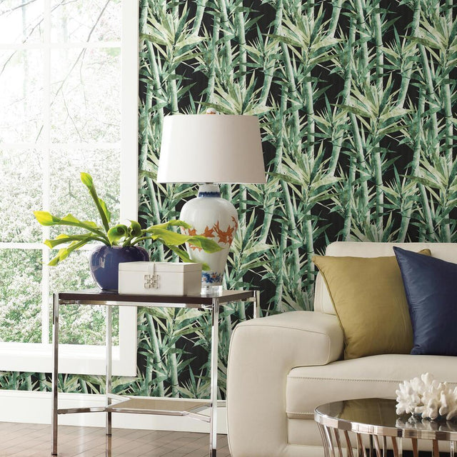 RoomMates RMK11369RL Lucky Bamboo Peel and Stick Wallpaper - Eade's Wallpaper