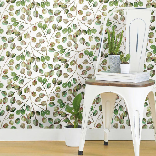 RoomMates RMK11653WP Cat Coquillette Eucalyptus Peel & Stick Wallpaper - Eade's Wallpaper
