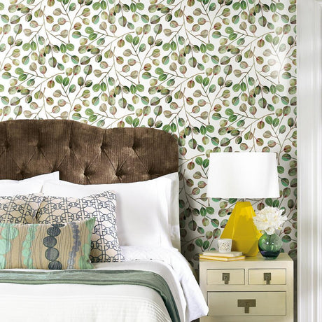 RoomMates RMK11629WP Cat Coquillette Eucalyptus Peel & Stick Wallpaper - Eade's Wallpaper