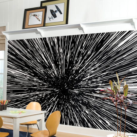 York RMK11412M Hyper Space Black Peel & Stick Wall Mural