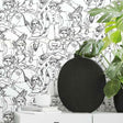 RoomMates RMK11963WP Vogue Sketches Peel and Stick Wallpaper - Eade's Wallpaper