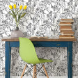 RoomMates RMK11964WP Vogue Sketches Peel and Stick Wallpaper - Eade's Wallpaper