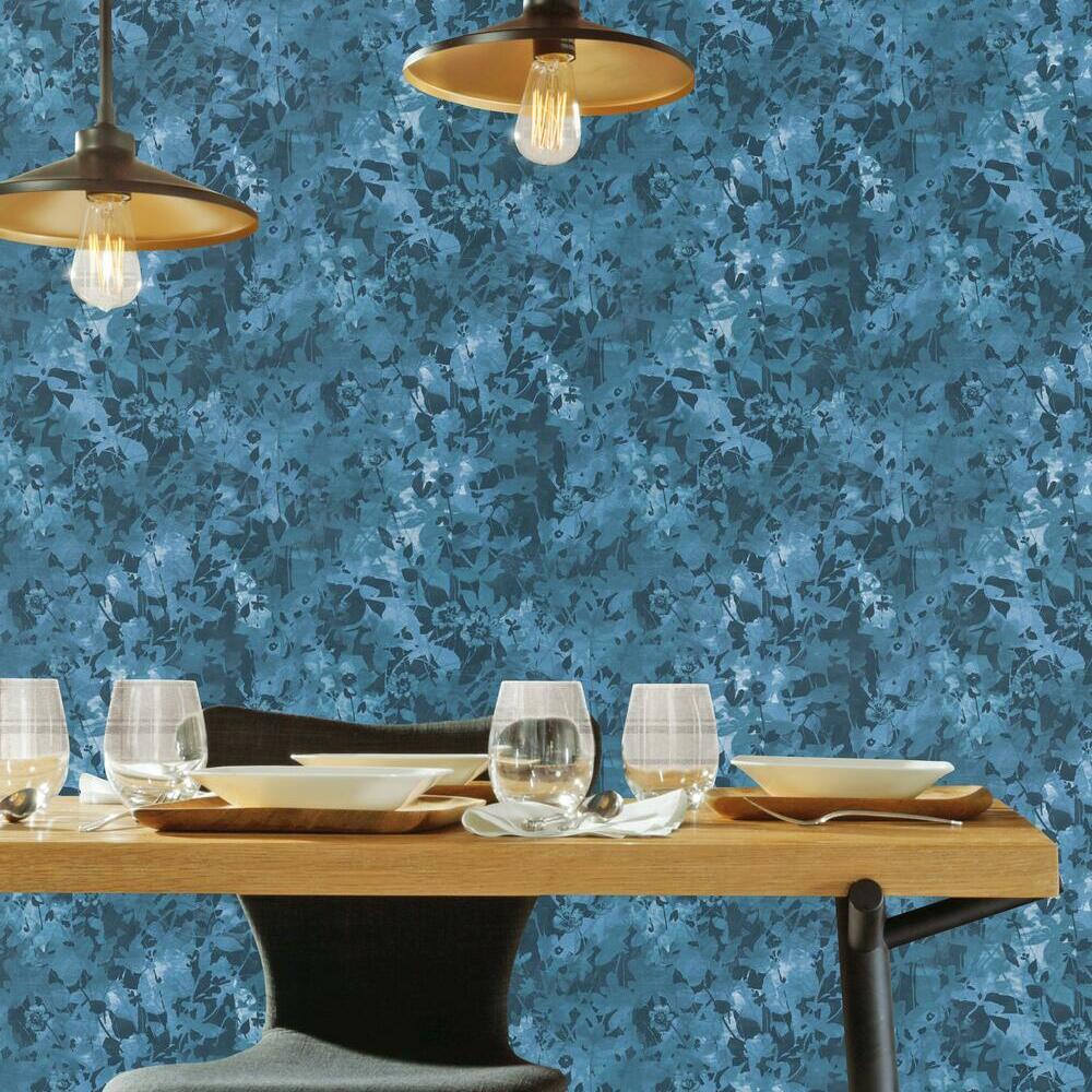 RoomMates RMK11566RL Wildflower Shadows Peel and Stick Wallpaper - Eade's Wallpaper