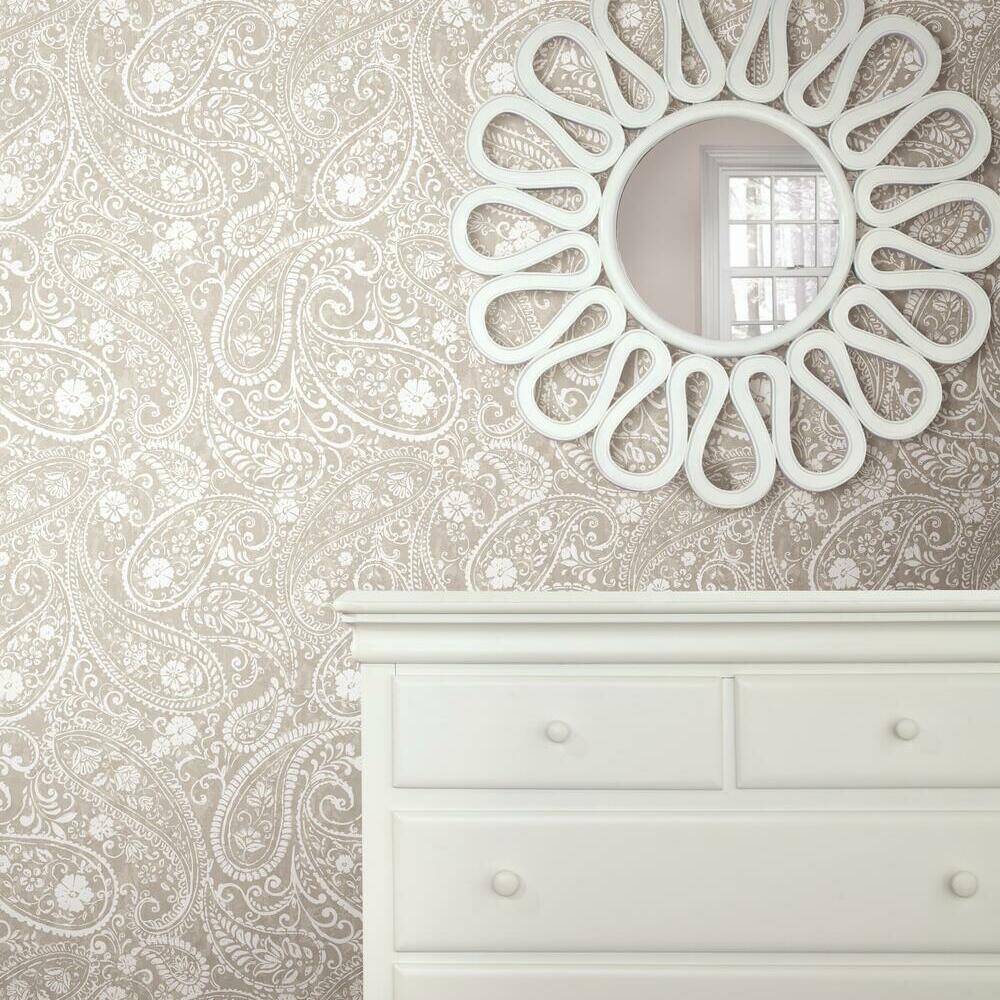 RoomMates RMK11582RL Paisley Prince Peel and Stick Wallpaper - Eade's Wallpaper