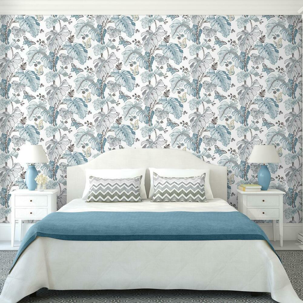 RoomMates RMK11587RL Boho Palm Peel and Stick Wallpaper - Eade's Wallpaper