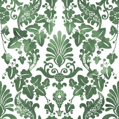 RoomMates RMK11596RL Vine Damask Peel and Stick Wallpaper - Eade's Wallpaper