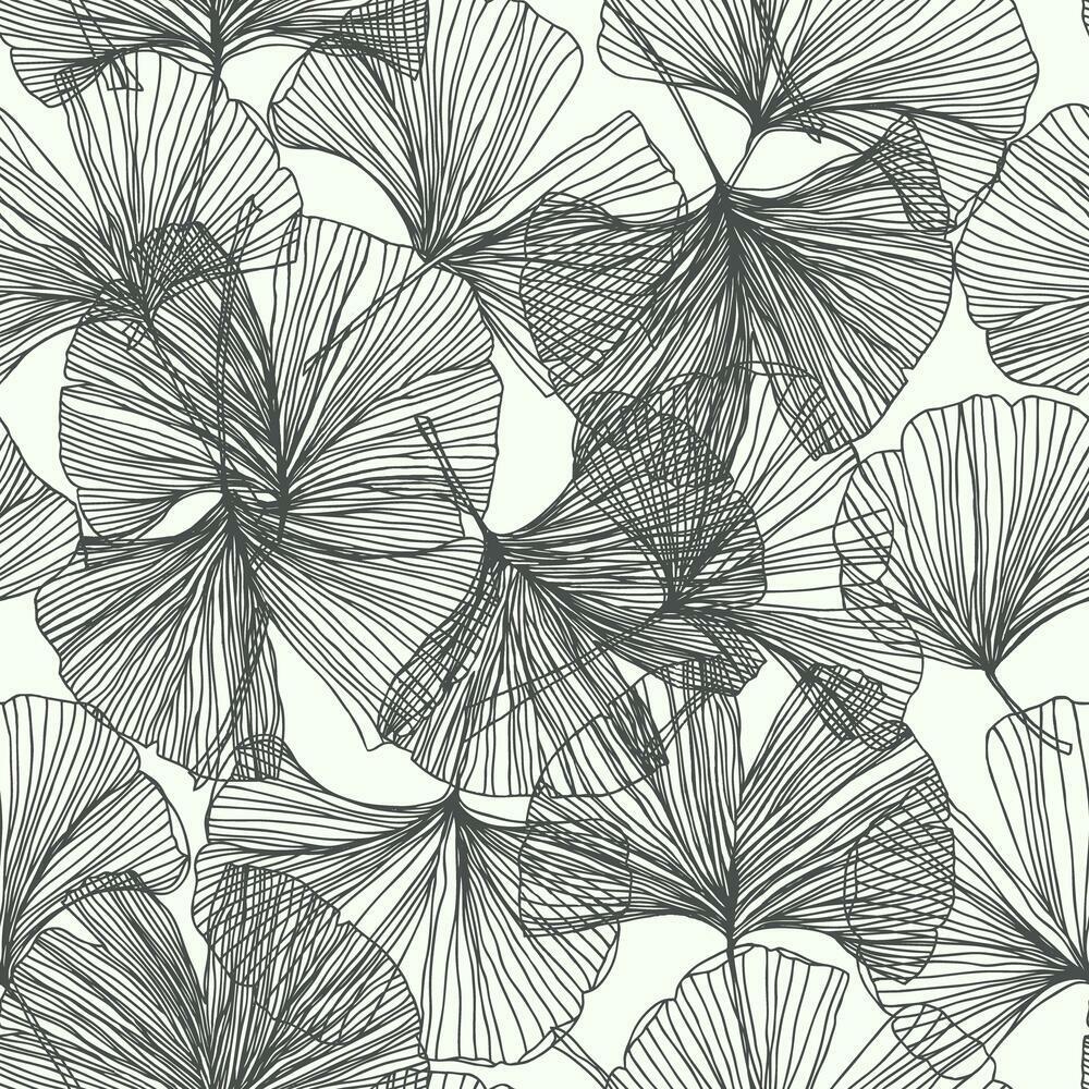 RoomMates RMK11601WP Ginkgo Leaves Peel and Stick Wallpaper - Eade's Wallpaper