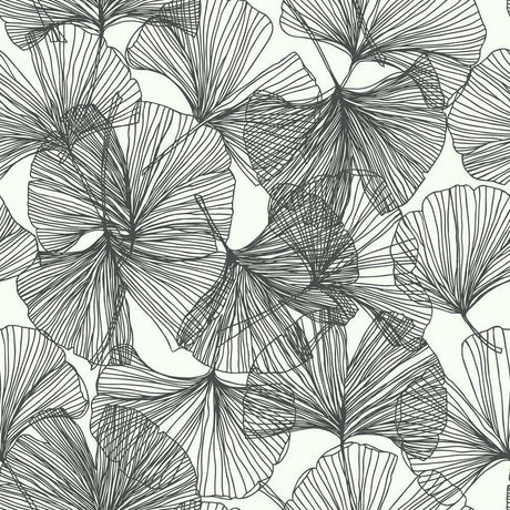 RoomMates RMK11601WP Ginkgo Leaves Peel and Stick Wallpaper - Eade's Wallpaper