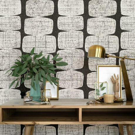 RoomMates RMK11620RL Mid-Century Beads Peel and Stick Wallpaper - Eade's Wallpaper