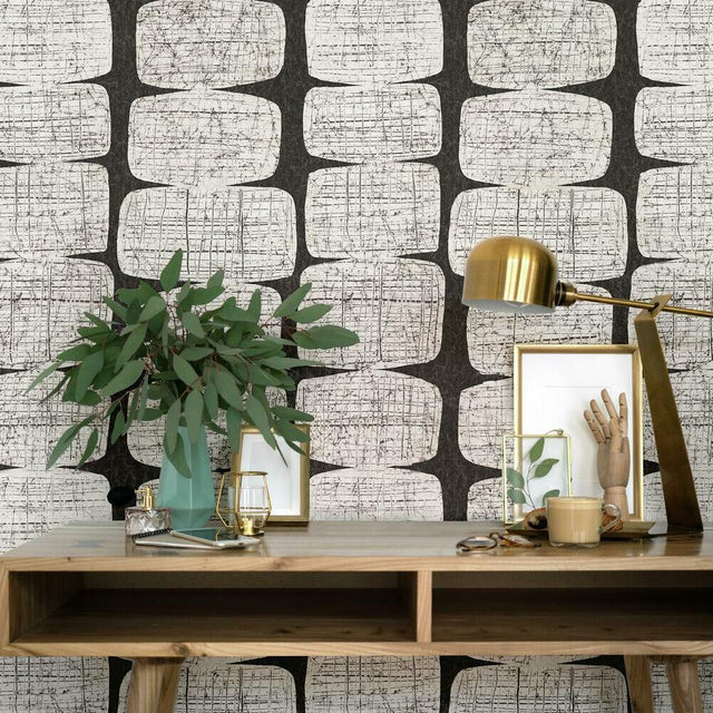 RoomMates RMK11620RL Mid-Century Beads Peel and Stick Wallpaper - Eade's Wallpaper