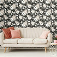 RoomMates RMK11624RL Poppy Floral Peel and Stick Wallpaper - Eade's Wallpaper