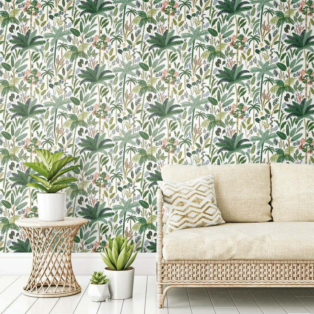 RoomMates RMK11642RL Tropical Eden Peel and Stick Wallpaper - Eade's Wallpaper