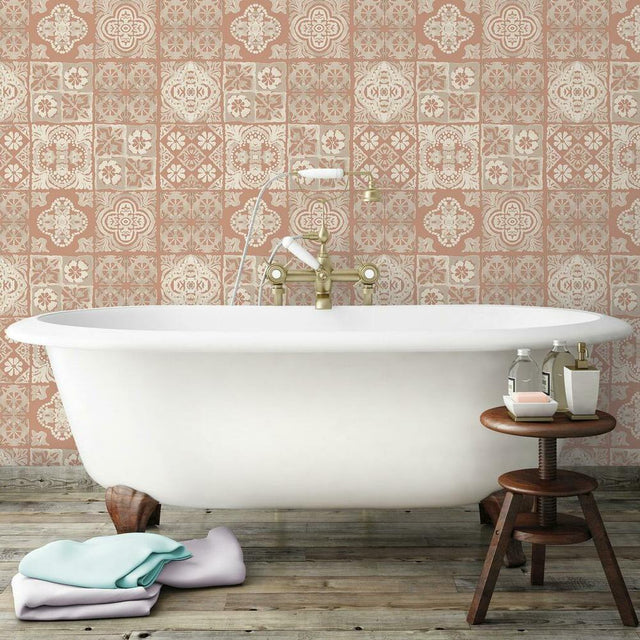 RoomMates RMK11650WP Marrakesh Tile Peel and Stick Wallpaper - Eade's Wallpaper