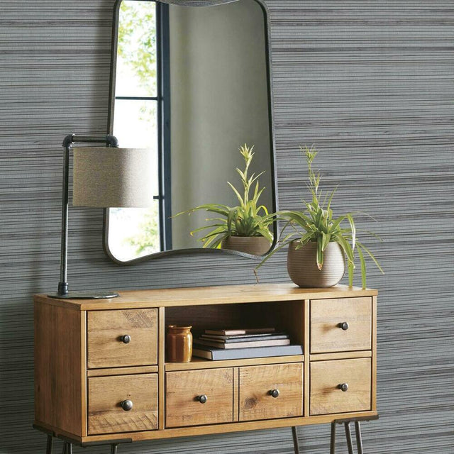 RoomMates RMK11669RL Faux Bamboo Grasscloth Peel and Stick Wallpaper - Eade's Wallpaper