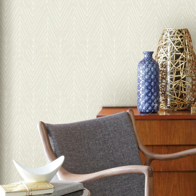 RoomMates RMK11673WP Twig Hygge Herringbone Peel and Stick Wallpaper - Eade's Wallpaper